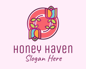 Colorful Flowers Spa logo design