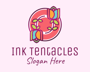 Colorful Flowers Spa logo design