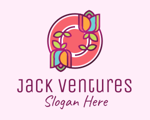 Colorful Flowers Spa logo design