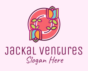 Colorful Flowers Spa logo design