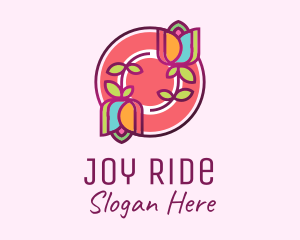 Colorful Flowers Spa logo design