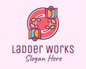 Colorful Flowers Spa logo design