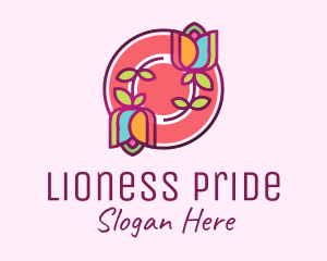 Colorful Flowers Spa logo design