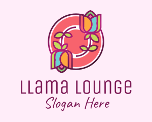 Colorful Flowers Spa logo design