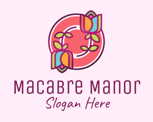 Colorful Flowers Spa logo design