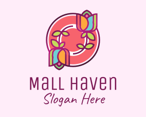 Colorful Flowers Spa logo design