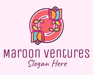 Colorful Flowers Spa logo design