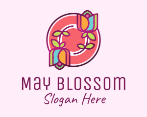 Colorful Flowers Spa logo design