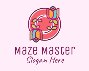 Colorful Flowers Spa logo design