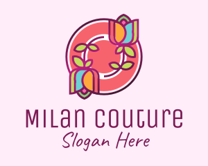 Colorful Flowers Spa logo design