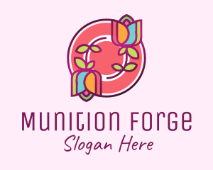 Colorful Flowers Spa logo design