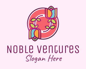 Colorful Flowers Spa logo design