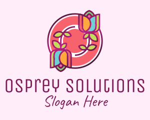 Colorful Flowers Spa logo design