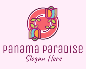 Colorful Flowers Spa logo design