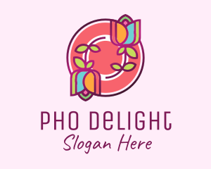 Colorful Flowers Spa logo design