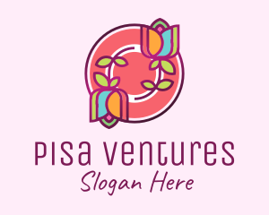 Colorful Flowers Spa logo design