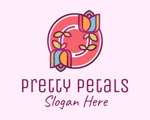 Colorful Flowers Spa logo design