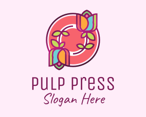 Colorful Flowers Spa logo design