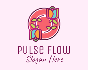 Colorful Flowers Spa logo design