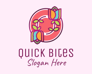 Colorful Flowers Spa logo design