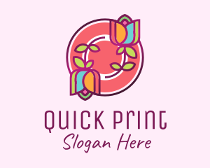 Colorful Flowers Spa logo design