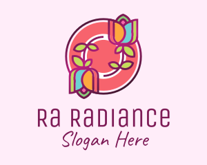 Colorful Flowers Spa logo design