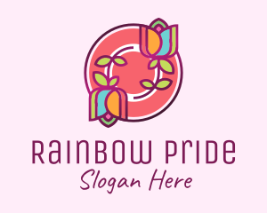 Colorful Flowers Spa logo design