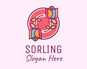 Colorful Flowers Spa logo design