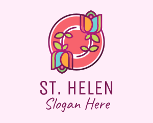 Colorful Flowers Spa logo design