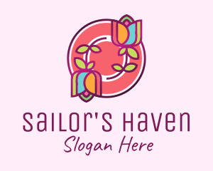 Colorful Flowers Spa logo design