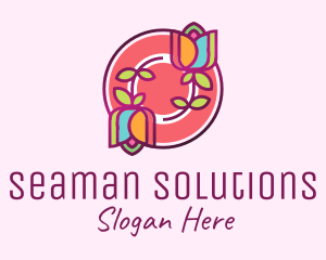 Colorful Flowers Spa logo design