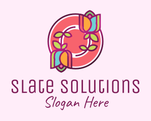 Colorful Flowers Spa logo design