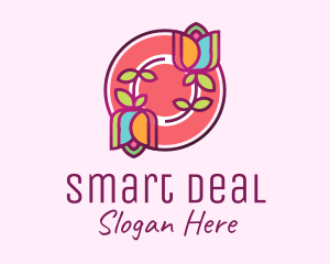 Colorful Flowers Spa logo design