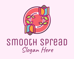 Colorful Flowers Spa logo design