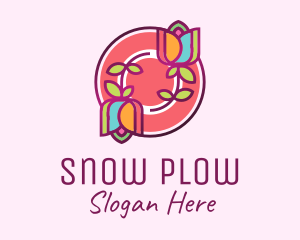 Colorful Flowers Spa logo design