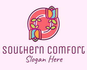 Colorful Flowers Spa logo design