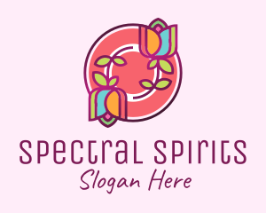 Colorful Flowers Spa logo design