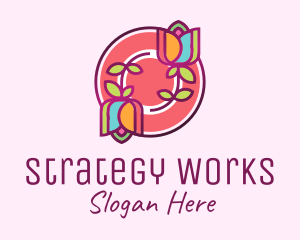 Colorful Flowers Spa logo design