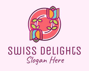 Colorful Flowers Spa logo design