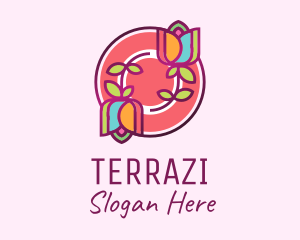 Colorful Flowers Spa logo design