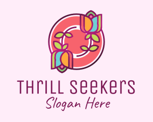 Colorful Flowers Spa logo design