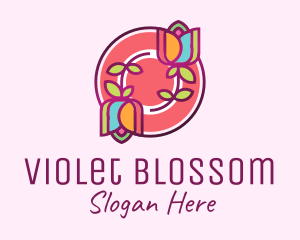 Colorful Flowers Spa logo design