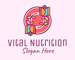 Colorful Flowers Spa logo design