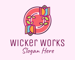 Colorful Flowers Spa logo design