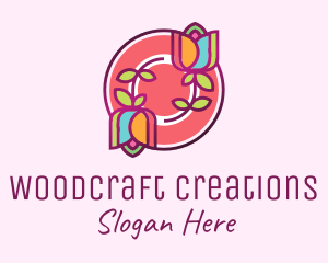 Colorful Flowers Spa logo design