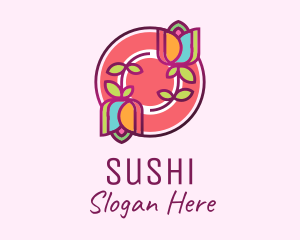 Colorful Flowers Spa logo design