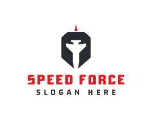 Spartan Helmet Aircraft logo design