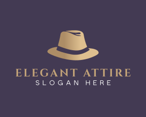 Fashion Fedora Hat logo design