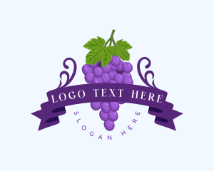 Grape - Fresh Grapes Farm logo design