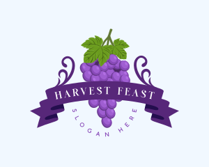 Fresh Grapes Farm logo design